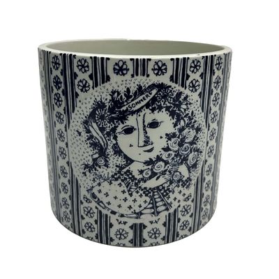 Sale Photo Thumbnail #157: Bjorn Wiinblad Blue and White Ceramic Planter