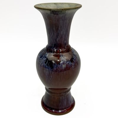 Sale Photo Thumbnail #292: Chinese Flambe Glazed Porcelain Vase