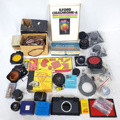 Sale Photo Thumbnail #257: Large Lot of Old Photography Equipment & Supplies