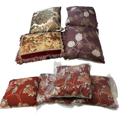 Sale Photo Thumbnail #98: Large Lot of Decorative Pillows, Some Embroidered