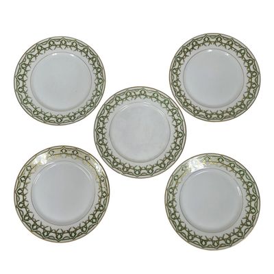 Sale Photo Thumbnail #270: 5 Piece Art Deco Limoges Plate Set