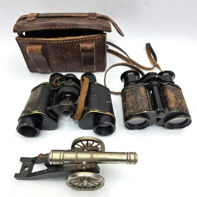 Sale Photo Thumbnail #286: Lot of 2 Old Binoculars