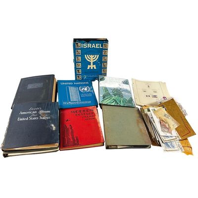 Sale Photo Thumbnail #234: Large Lot of Old Stamps & Stamp Books