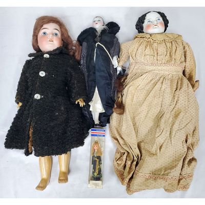Sale Photo Thumbnail #66: Lot of 2 Large Antique Dolls