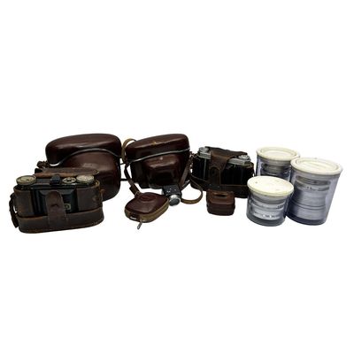 Sale Photo Thumbnail #195: 4 Vintage German Kodak Retina 35mm Film Cameras