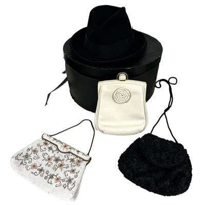 Sale Photo Thumbnail #112: Lot of Vintage Accessories Incl. a Cavanagh Hat