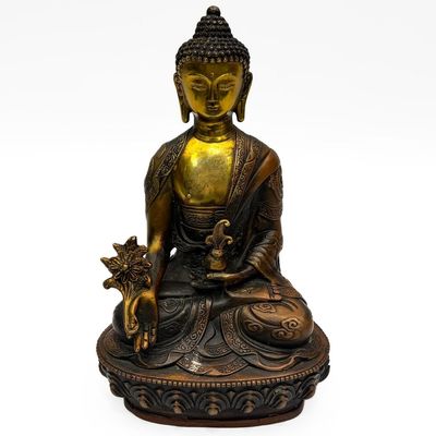 Sale Photo Thumbnail #310: Tibetan Brass Buddha Statue