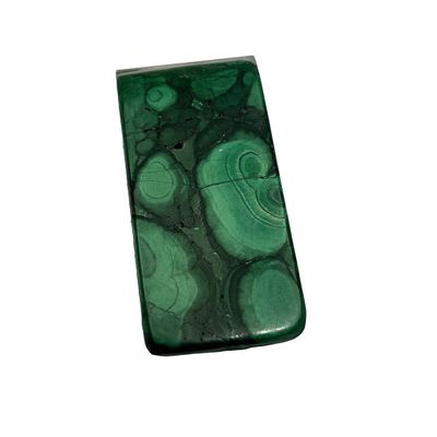 Sale Photo Thumbnail #161: Signed Malachite Money Clip