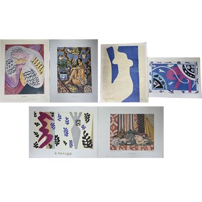 Sale Photo Thumbnail #149: Lot of 6 Henri Matisse Prints