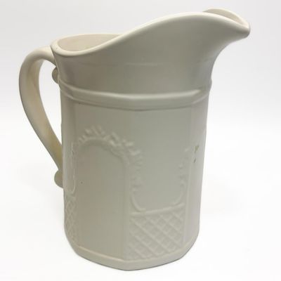 Sale Photo Thumbnail #75: White Ceramic Pfaltzgraff Pitcher