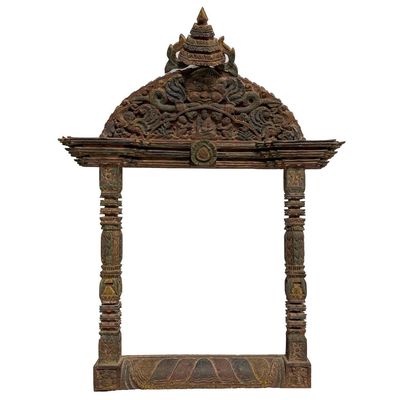 Sale Photo Thumbnail #341: Old Unusual Probably Thai Hand Carved Wood Frame