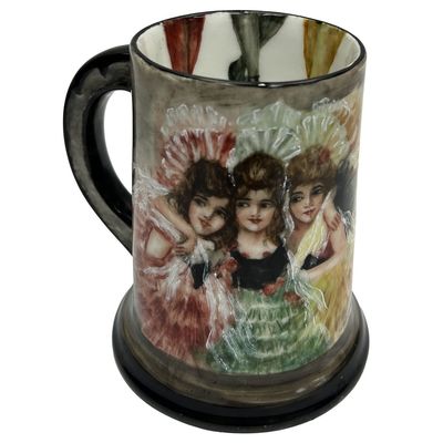 Sale Photo Thumbnail #418: Antique Limoges France Hand Painted Beer Mug