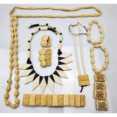 Sale Photo Thumbnail #110: Lot of 9 MCM Jewelry Items Including Necklaces