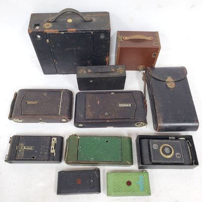 Sale Photo Thumbnail #204: Lot of Antique & Vintage Eastman Kodak Cameras