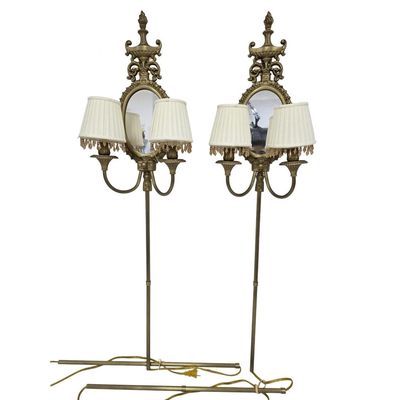 Sale Photo Thumbnail #371: Pair Modern Neoclassical Style Bronze Wall Sconces