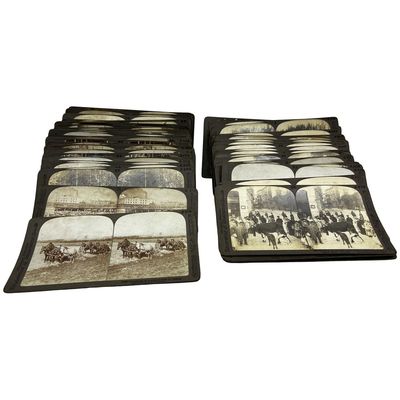 Sale Photo Thumbnail #397: Large Lot of Antique Stereoview Photos