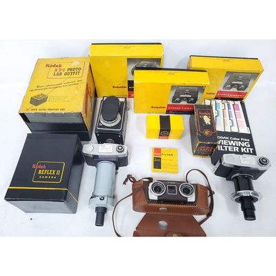 Sale Photo Thumbnail #209: Lot of Old & Vintage Kodak Cameras & Accessories