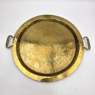 Sale Photo Thumbnail #196: Antique Hand Hammered Brass Tray