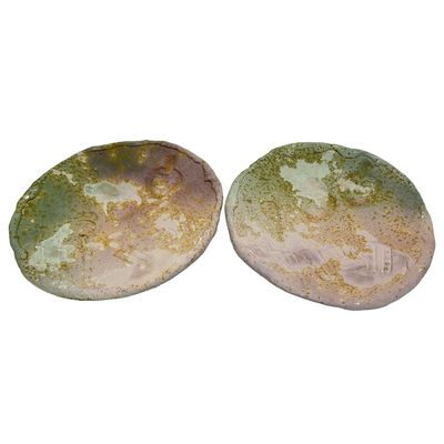 Sale Photo Thumbnail #165: Tony Evans RAKU Pottery 3D Faces Plates