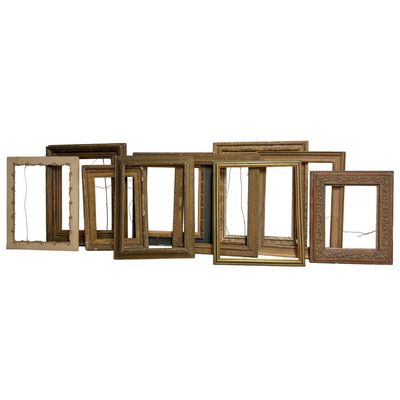 Sale Photo Thumbnail #338: Lot of 10 Old & Vintage Medium Sized Wooden Frames