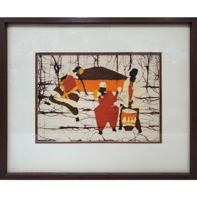 Sale Photo Thumbnail #451: African Batik Painting on Fabric