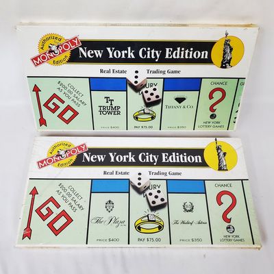 Sale Photo Thumbnail #267: 2 Vintage Monopoly: New York City Edition