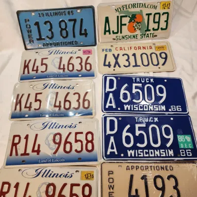 Sale Photo Thumbnail #162: license plates