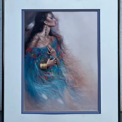 Ozz Franca "olympia" Signed Limited Edition Print 600 Of 1500 (as Is)