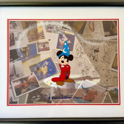 The Magic Of Disney Animation Sorcerer's Apprentice 2008 2000 Edition Hand Painted Cell With COA