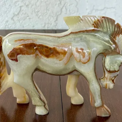 Hand Carved Onyx Horse