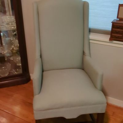 Sale Photo Thumbnail #28: High-Back Upholstered Wingback Accent Chair