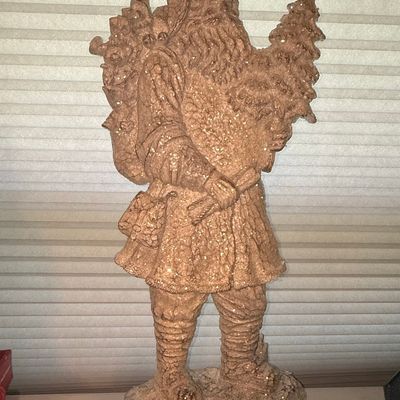 Sale Photo Thumbnail #419: Large Glittered Santa Claus Figurine