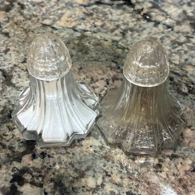Sale Photo Thumbnail #718: Vintage I.W. Rice Salt and Pepper Shakers