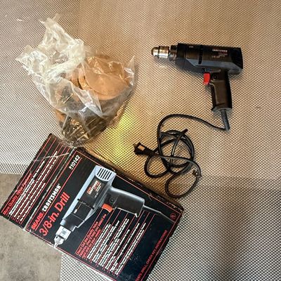 Sale Photo Thumbnail #469: Craftsman 3/8-inch Variable Speed Reversible Drill (Model 910142)