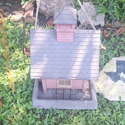 Sale Photo Thumbnail #617: Vintage Schoolhouse Bird Feeder