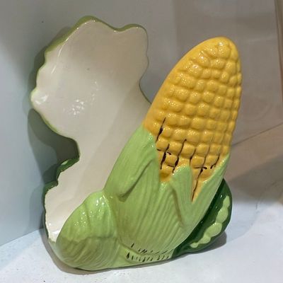 Sale Photo Thumbnail #873: Vintage Ceramic Corn on the Cob Napkin Holder