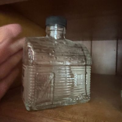 Sale Photo Thumbnail #619: Vintage Log Cabin Syrup Bottle