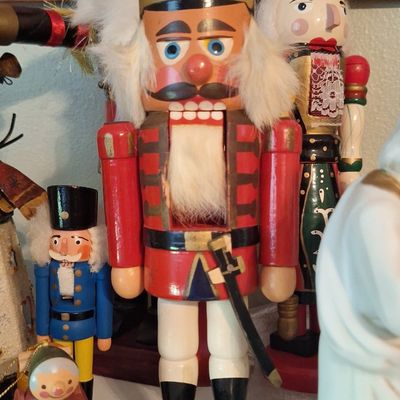 Sale Photo Thumbnail #357: Vintage Wooden Soldier Nutcracker - Erzgebirge Style
