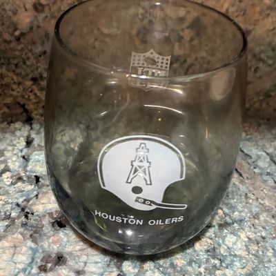 Sale Photo Thumbnail #911: Houston Oilers NFL Smoked Glass Tumbler Set