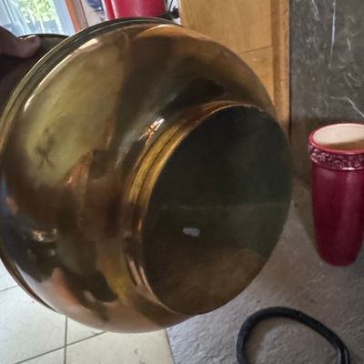 Sale Photo Thumbnail #311: Vintage Brass Spittoon or Planter