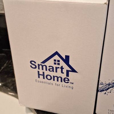 Smart Home Essentials for Living Product Box - Likely Water Filter Packaging
