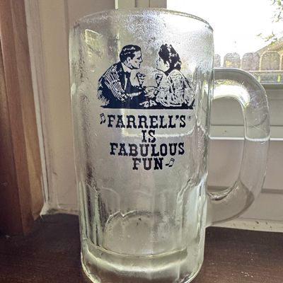 Sale Photo Thumbnail #616: Farrell's Ice Cream Parlour Promotional Beer Mug - "Farrell's Is Fabulous Fun"