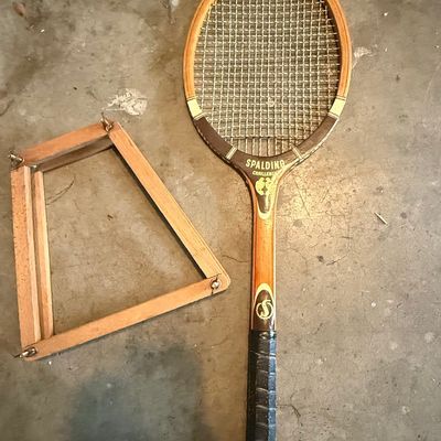 Sale Photo Thumbnail #398: Spalding Challenge Cup Vintage Wood Tennis Racket
