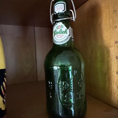 Sale Photo Thumbnail #897: Vintage Grolsch Premium Lager 16oz "Cash Refund" Beer Bottle