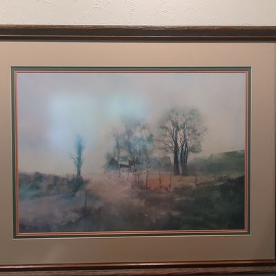 Sale Photo Thumbnail #104: Landscape Watercolor Painting by J. H. Kray