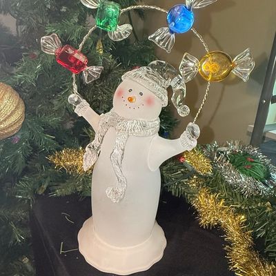 Sale Photo Thumbnail #319: LiBien Glass Snowman Ornament