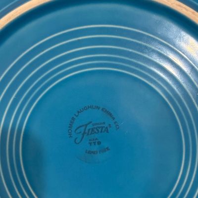 Sale Photo Thumbnail #716: Homer Laughlin Fiesta Dinner Plate - Cobalt Blue