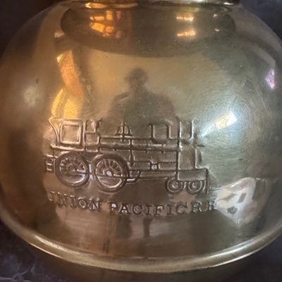 Sale Photo Thumbnail #89: Union Pacific Railroad Brass Spittoon
