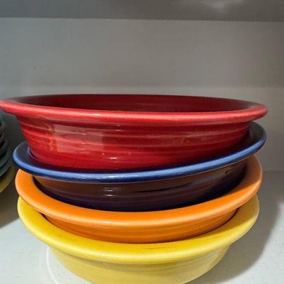 Sale Photo Thumbnail #154: Fiesta Ware Medium Cereal Bowls Set