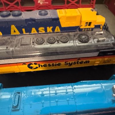 Sale Photo Thumbnail #537: Tyco HO Scale Model Train Locomotives - Alaska RR GP-series & Chessie System GP-series
